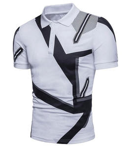 Personnalisé 2025 Top Design Dernier polo pour hommes de haute qualité OEM Hit Color T-shirts pour hommes Impression à manches courtes Polo pour hommes - Product Image 3