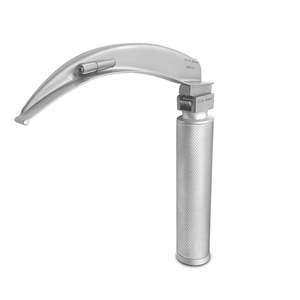 Ensemble de laryngoscopes professionnels en acier inoxydable durable, manuels, chirurgicaux ORL, réutilisables, avec lames à fibres optiques LED MOL - Product Image 6