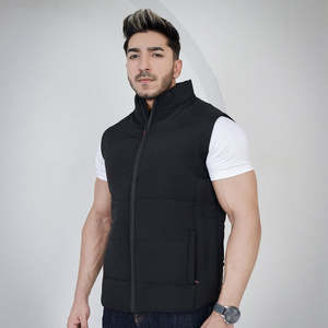 Wholesale OEM/ODM Lightweight Casual Down Vest <b>Jacket</b> Winter Warm Vest Polyester Sleeveless <b>Jacket</b> for <b>Men</b> - Product Image 3