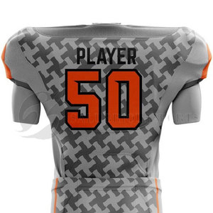 Uniformes de football américain de Spandex/polyester de haute performance avec l'impression sublimée comportant pour le confort exceptionnel - Product Image 5