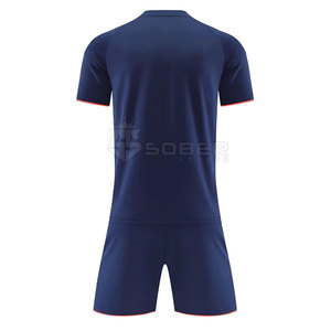 Maillot de football personnalisé de haute qualité avec nom d'équipe, ensemble de maillots de football en polyester sublimé, service OEM disponible, vente en gros personnalisée - Product Image 2