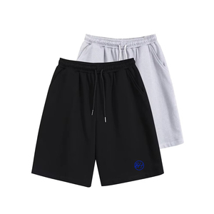 Short de course de fitness à taille élastique décontracté à séchage rapide pour hommes, grande taille, respirant avec techniques de teinture unie - Product Image 3