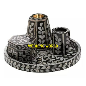 Madre perla madera Bakhoor excelente calidad hecho a mano incienso titular clásico elegante hogar decorativo madera Mubkhar - Product Image 5