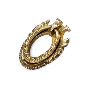 Laiton tiroir anneau tirer poignée placard porte meubles Antique coquille Vintage armoire boutons tiroir poignée-ensemble de 4 pièces - Product Image 4