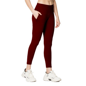 Leggings décontractés pour femmes, taille haute élastique, tricotés, respirants, style hip-hop, pantalons de sport extensibles, vêtements de sport, collants - Product Image 3