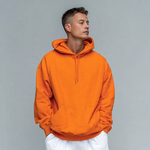 Sweat à capuche oversize pour homme, streetwear d'hiver, épaules tombantes, molleton en coton 500 GSM - Product Image 2