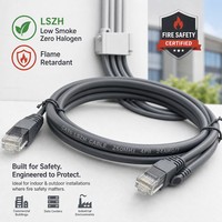 Câble Réseau Ethernet UTP CAT6 CAT6A Haute Performance 305M 1000FT Cuivre Nu Massif 24AWG Câble LAN Extérieur Intérieur Gris LSZH