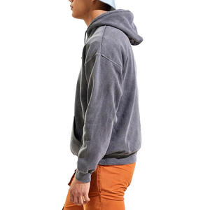 Dernier arrivage de sweats à capuche personnalisés ODM à imprimé surdimensionné pour hommes, tenue décontracté, manches longues, tissu polaire délavé à l'acide, taille 6XL, hiver - Product Image 2