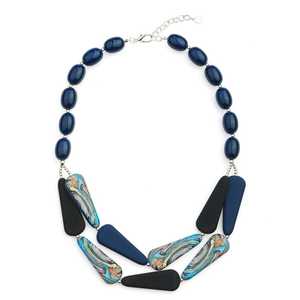 Collier personnalisé de luxe fabriqué à la main en résine pour les femmes très poli belle mode avec perle perles de meilleure qualité directement en Inde - Product Image 2