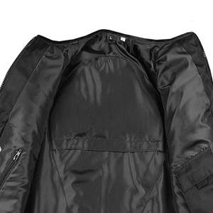 Gilet en cuir véritable personnalisé pour hommes Veste sans manches style motard pour motards Gilet occidental Fournisseur de gros - Product Image 6