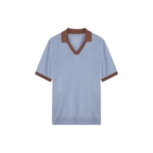 Camiseta de manga corta unisex para polo 100% algodón poliéster tejido de punto superventas patrón sólido antiarrugas para hombres y mujeres - Product Image 2