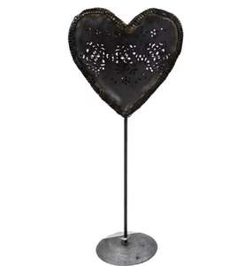 Nouvel arrivage de bougeoir antique en forme de cœur en forme de T pour décoration intérieure et Noël. - Product Image 1