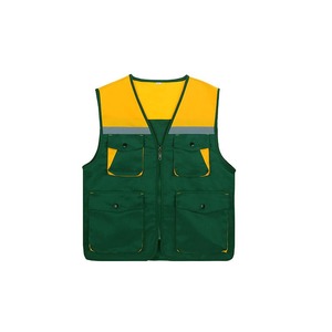 Chaleco reflectante de alta visibilidad para hombre con bolsillos impermeables ropa personalizada al por mayor - Product Image 2