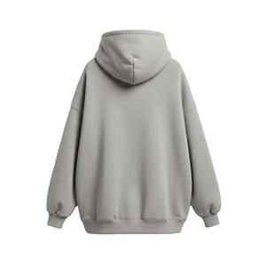 Sweat à capuche décontracté pour homme, coupe régulière, tricoté 100% coton, écologique, avec fermeture éclair, en molleton 400g, imprimé avec logo personnalisé, collection automne - Product Image 5