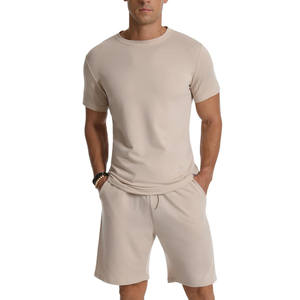 Wholesale Men's Winter Tracksuit High Quality 320 GSM Jogging Pullover Sweatshirts Fleece Sweatpants Customize Pattern 2Pcs Suit - Product Image 1