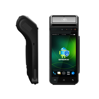 Terminal de point de vente portable, conception de machine de point de vente mobile Android, caisse enregistreuse tout-en-un avec lecteur de codes-barres et imprimante