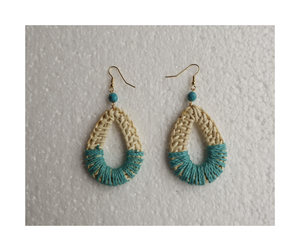 High Quality Handmade Bohemian Rattan <b>Earrings</b> Manufacturer Wholesale Durable Natural Woven Rattan <b>Earrings</b> With Attractive Deal - Product Image 5