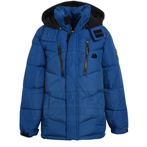 Blouson d'hiver matelassé pour homme, grande taille, style urbain, haute qualité, en nylon/polyester tricoté, séchage rapide, respirant, chaud, col montant - Product Image 1