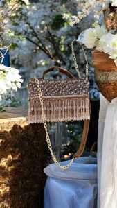 Embrague de hombro cruzado de cadena única Vintage de lujo para mujer elegante regalo de devolución de boda accesorio de moda para fiesta - Product Image 2