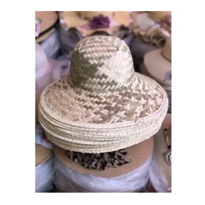 Perfecto para festivales Sombrero de paja mexicano de Vietnam Sombrero de paja ligero para uso de día largo - Product Image 3