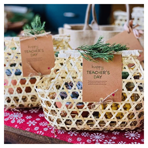 Cesta de Regalo de Bambú, Cesta de Bambú Tejida a Mano para Empaque de Regalos Premium y Exhibición en Boutiques, Origen Vietnam - Product Image 5