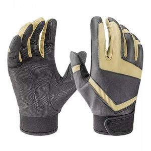 Guantes de Bateo de Béisbol de Cuero Personalizados, Piel de Oveja Cabretta, Alto Agarre, Correa de Muñeca Ajustable para un Ajuste Personalizado Seguro - Product Image 4