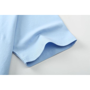 Camiseta de cuello redondo de algodón Premium para hombre, Camiseta clásica fresca ajustada con hombros caídos, camiseta ligera de secado rápido con cuello redondo - Product Image 5