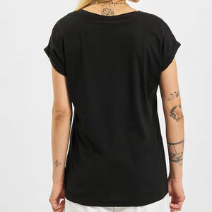 Top tendance 100% coton T-Shirt été respirant léger T-Shirt Logo personnalisé surdimensionné haute qualité femme T-Shirt - Product Image 6