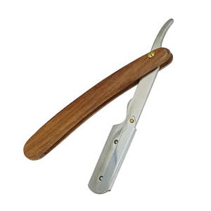 Rasoir de barbier droit domestique avec rasoir pliant à pointe de lame tranchante Salon de rasage pour hommes en acier inoxydable - Product Image 2