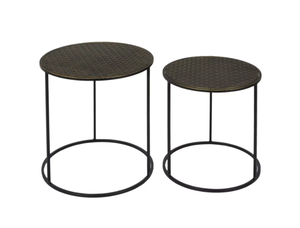 Gran oferta, nuevos muebles hechos a mano para el hogar, mesa de centro de Metal, almacenamiento, decoraciones decorativas de forma redonda, Fabricante Mayorista exportador - Product Image 3