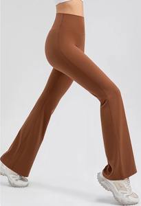 Ensemble de yoga taille haute pour femme grande taille vêtements axés sur le fitness soutien-gorge de sport de course solide-pantalon Style élastique respirant - Product Image 5