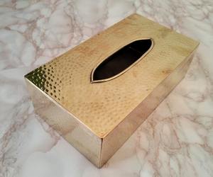 กล่องกระดาษทิชชู่ทองเหลืองสีทองที่มีผิวเรียบสำหรับให้เป็นของขวัญและตกแต่งในราคาขายส่งจากอินเดีย - Product Image 2