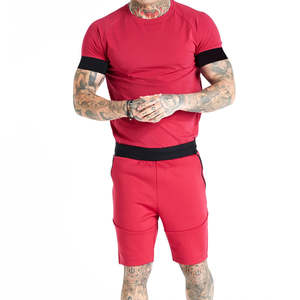 Ensemble chemise et short pour hommes de couleur blanche, vêtements de rue, fabricants de logos personnalisés, vêtements de sport d'été, ensemble chemise et short pour hommes - Product Image 2