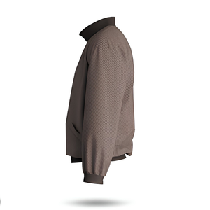 Bomber <b>Jacket</b> Men's Black Brown Green Navy Olive Tan Grey <b>White</b> Red Blue Winter Stand Collar Front Logo OEM - Product Image 2