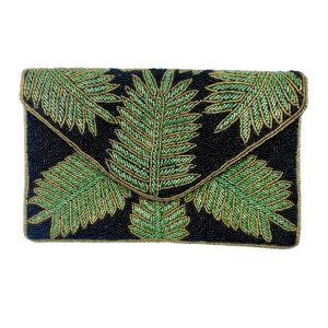 Bolso de mano bordado de hojas con cuentas hecho a mano hermoso a la moda lindo lujo moda elegante nuevo diseño último elegante Top mujeres - Product Image 1