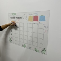 Tableau de planification mensuelle effaçable à sec, calendrier mural réutilisable à adhérence statique, organisateur en PET, tableau blanc pliable, adapté aux animaux domestiques, pour le bureau et la maison