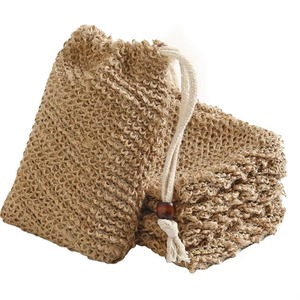 ถุงเก็บสบู่ผ้าป่านศรนารายณ์ออร์แกนิคสำหรับอาบน้ำและอาบน้ำเป็นมิตรกับสิ่งแวดล้อม - Product Image 2