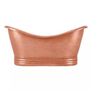 อ่างอาบน้ำทองแดงดีไซน์แบบพรีเมี่ยมสไตล์โบราณพร้อมด้วยการตกแต่งด้วยค้อนมือเพื่อเพิ่มความหรูหราเหนือกาลเวลา - Product Image 6