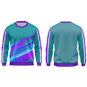 Sweatshirts surdimensionnés à col rond pour hommes personnalisés avec impression numérique Tissu polaire de taille XS Fourniture en gros Saison d'été - Product Image 3