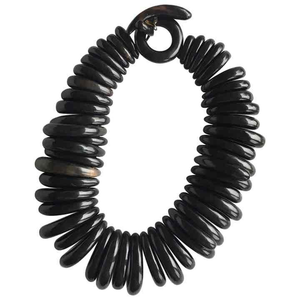 Collar de Cuerno Ecológico Hecho a Mano por Diseñador Indio, Collar Moderno para Mujer, para Novia, Boda, Noche, Artesanía Saniya - Product Image 6