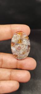 Cabochon en agate turque brun naturel pour la fabrication de bijoux (pendentifs, bagues, colliers) |   Pierres d'agate polies en gros - Product Image 4