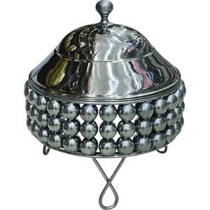 Luxueuse boîte à chapati en bois de manguier avec couvercle doré Mélange parfait de charme rustique et de sophistication pour les occasions spéciales - Product Image 3