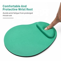 Tapis de souris ergonomique personnalisé en mousse à mémoire de forme avec repose-poignet 230x180mm, transfert thermique, pour PC et bureau