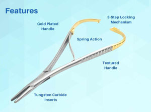 Ortodontico Mathieu ago porta pinze in acciaio inox strumenti chirurgici dentali fonte di alimentazione manuale - Product Image 4