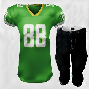 Uniformes de football américain pour adultes unisexes à manches courtes 100% polyester OEM personnalisables antibactériens respirants designs d'équipe - Product Image 1