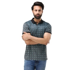 Polo informal con estampado de sublimación personalizado más vendido para hombre, camiseta de polo de golf de manga corta de secado rápido suave de poliéster para hombre - Product Image 5