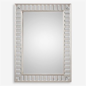 Espejo de pared moderno de metal con forma rectangular dorada para hotel, apartamento, sala de estar, dormitorio, pasillo, decoración de pared, espejo de tocador - Product Image 6