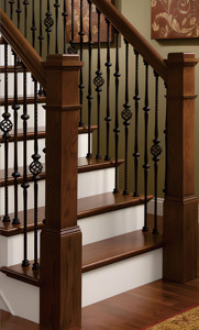 Pièces d'escalier en bois massif de taille personnalisée moderne Boîte en peuplier Newel pour escalier Design moderne et minimaliste Bacony - Product Image 5