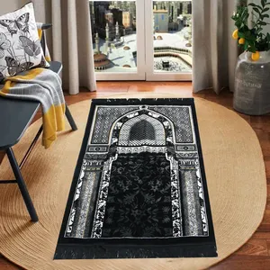 Tappetino di preghiera di cristallo di alta qualità per il culto musulmano tappetino da preghiera musulmano