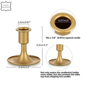 Bougeoir fait main en métal vintage Design unique Bougeoir de mariage décoratif pour la maison de luxe - Product Image 6